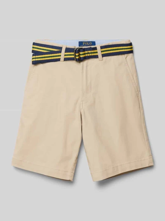 Zdjęcie produktu Bermudy z paskiem z tkaniny Polo Ralph Lauren Camel