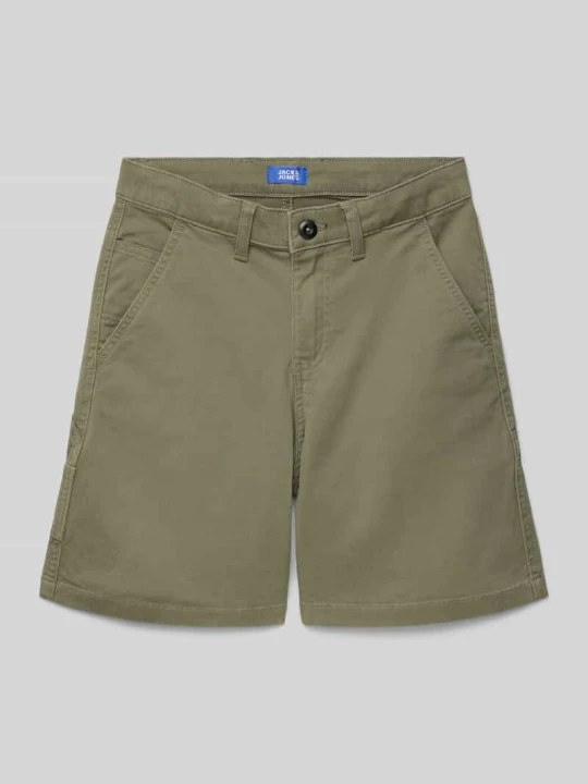 Zdjęcie produktu Bermudy z wpuszczanymi kieszeniami model ‘TONY’ Jack&Jones Oliwkowy