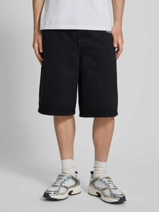 Zdjęcie produktu Bermudy z wyhaftowanym logo model ‘KOLAR JORTS’ Pegador Czarny
