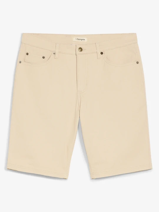 Zdjęcie produktu Bermudy ze stretchem, classic fit BonPrix beżowy