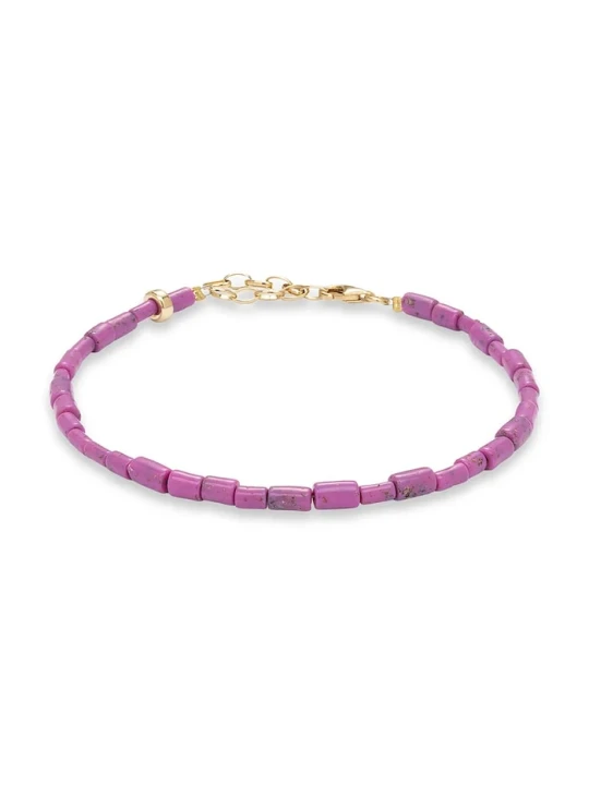 Zdjęcie produktu BERRIES bransoletka na kostkę damska Meadow Anklet fioletowy