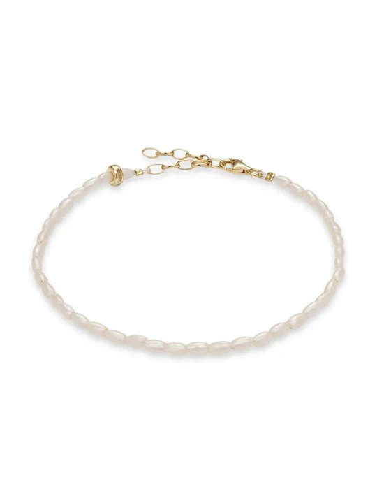 Zdjęcie produktu BERRIES bransoletka na kostkę damska Mulberry Anklet biały