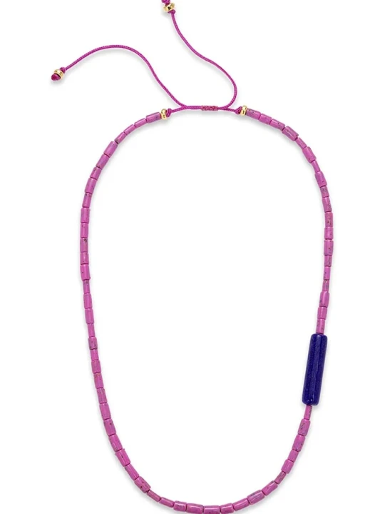Zdjęcie produktu BERRIES naszyjnik damski Peony Necklace fioletowy