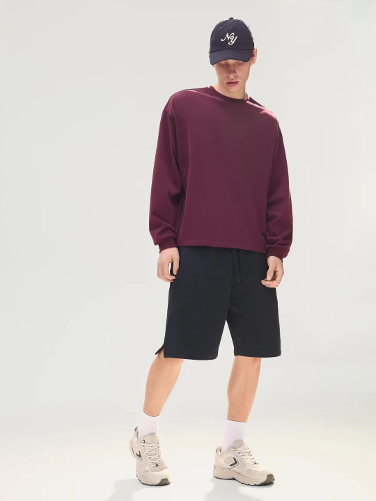 Zdjęcie produktu Bershka Bermudy Z Dzianiny Dresowej Mężczyzna Granatowy
