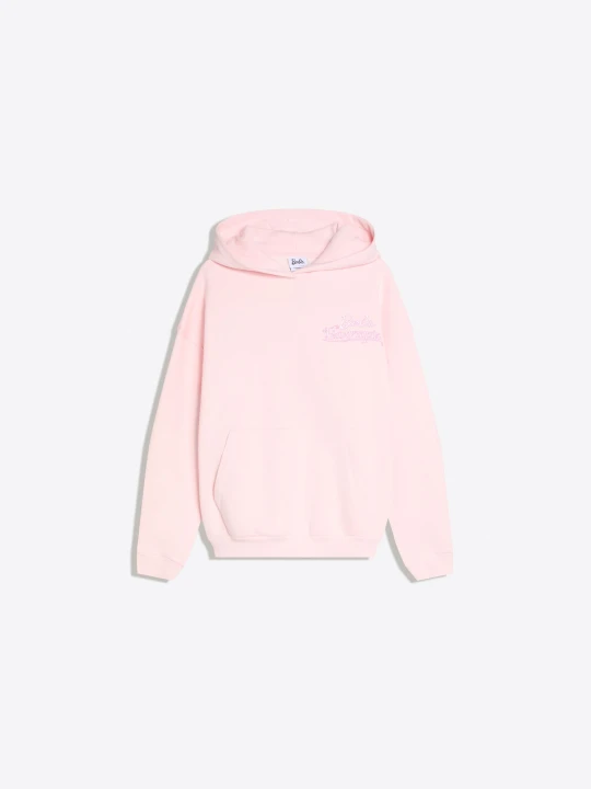 Zdjęcie produktu Bershka Bluza Bibble Z Kapturem I Nadrukiem Kobieta Różowy