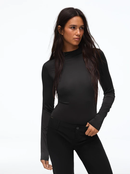 Zdjęcie produktu Bershka Body I Długi Rękaw Kobieta Czarny
