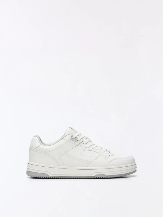 Zdjęcie produktu Bershka Buty Sportowe Basic Mężczyzna Biały