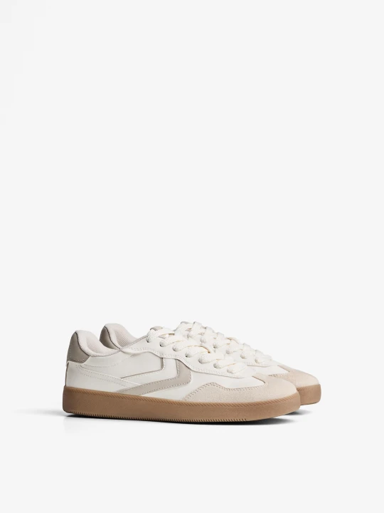 Zdjęcie produktu Bershka Buty Sportowe Retro Kobieta Biały