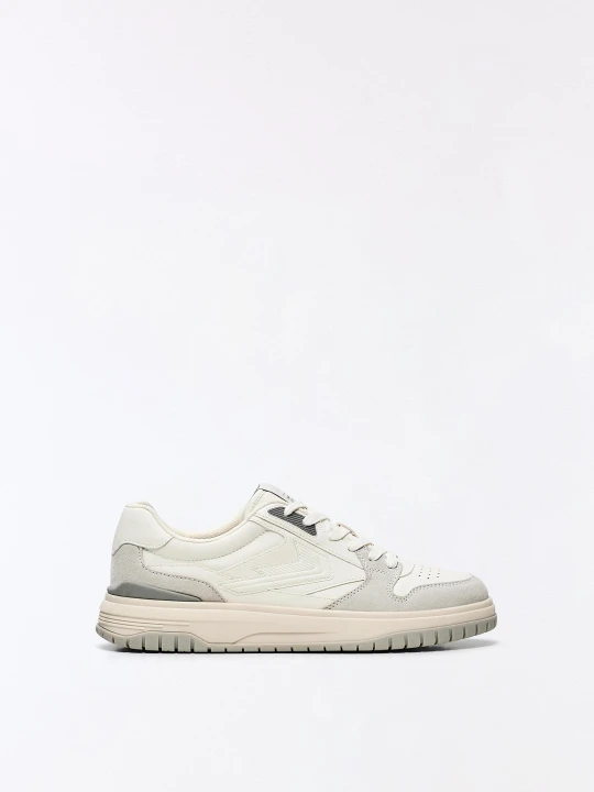 Zdjęcie produktu Bershka Buty Sportowe Casual Z Wstawkami Mężczyzna Biały