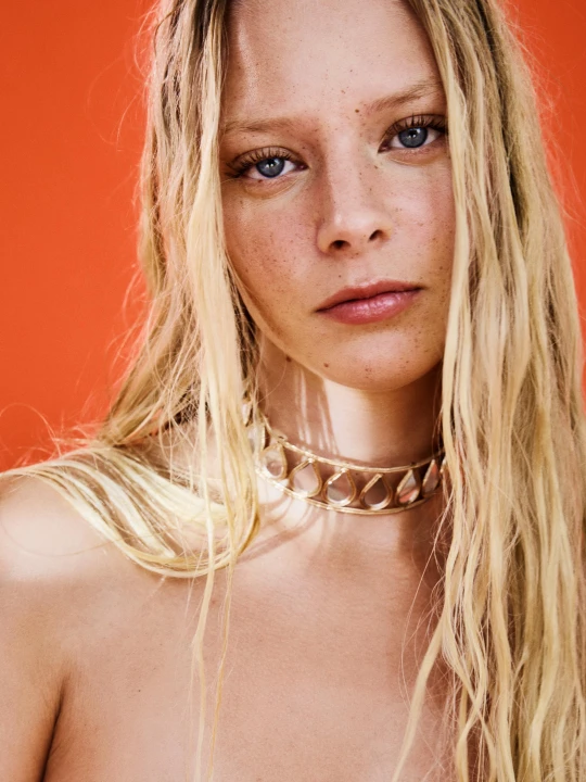 Zdjęcie produktu Bershka Choker Z Lusterkami Kobieta Złoty