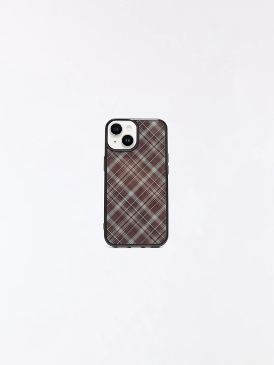 Zdjęcie produktu Bershka Etui Na Telefon Iphone W Kratę Kobieta Brązowy