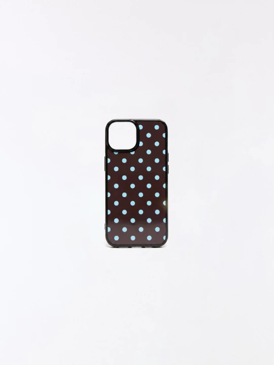 Zdjęcie produktu Bershka Etui Na Telefon W Kropki Kobieta Brązowy