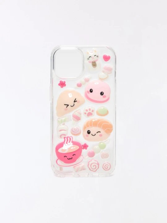 Zdjęcie produktu Bershka Etui Na Telefon Z Motywem Sushi Kobieta Iphone 16 Pro Max Różowy