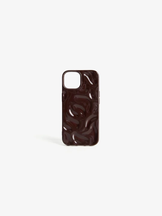 Zdjęcie produktu Bershka Etui Na Telefon Z Teksturą Kobieta Brązowy