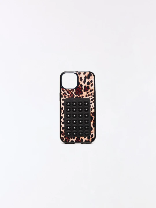 Zdjęcie produktu Bershka Etui Na Telefon Ze Zwierzęcym Nadrukiem Z Przyssawkami Kobieta Iphone 17 Czarny