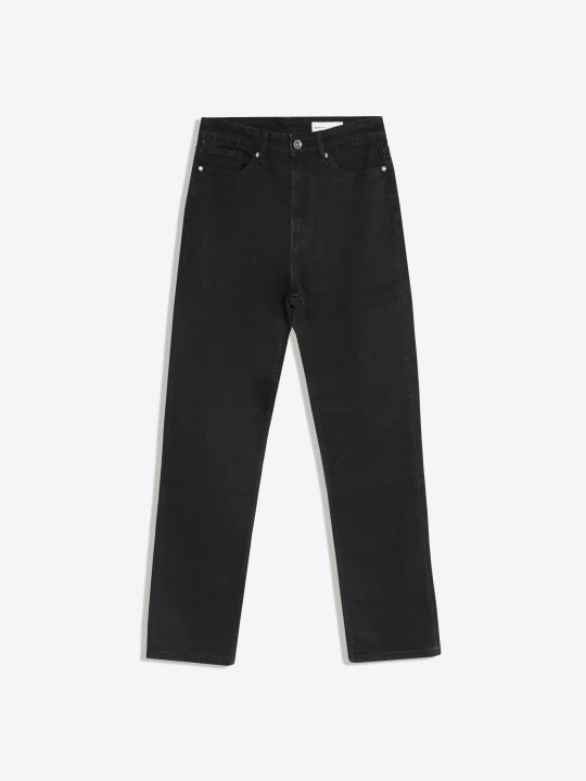 Zdjęcie produktu Bershka Jeansy Mom Fit Kobieta Czarny