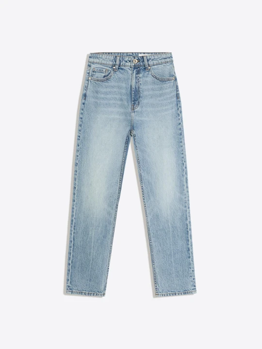 Zdjęcie produktu Bershka Jeansy Mom Fit Kobieta Wyblakły Niebieski