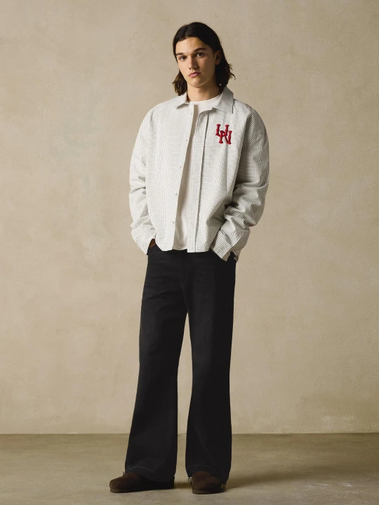 Zdjęcie produktu Bershka Jeansy O Kroju Flare Straight Mężczyzna Czarny