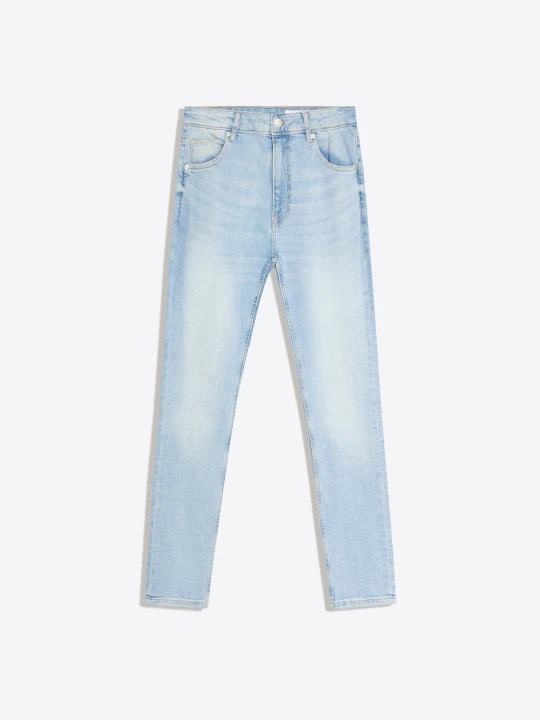Zdjęcie produktu Bershka Jeansy O Kroju Skinny Mężczyzna Jasnoniebieski