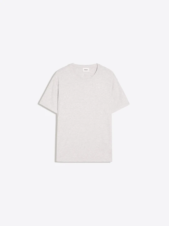 Zdjęcie produktu Bershka Koszulka Prążkowana O Kroju Slim Mężczyzna Szary