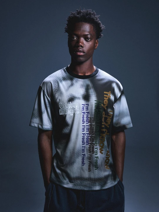Zdjęcie produktu Bershka Koszulka Z Krótkim Rękawem I Nadrukiem Nts X Thaiboy Digital Mężczyzna Niebieski
