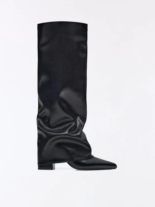 Zdjęcie produktu Bershka Kozaki Na Obcasie Trouser Kobieta Czarny