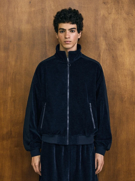 Zdjęcie produktu Bershka Kurtka Bomber Kontrast Mężczyzna Niebieski