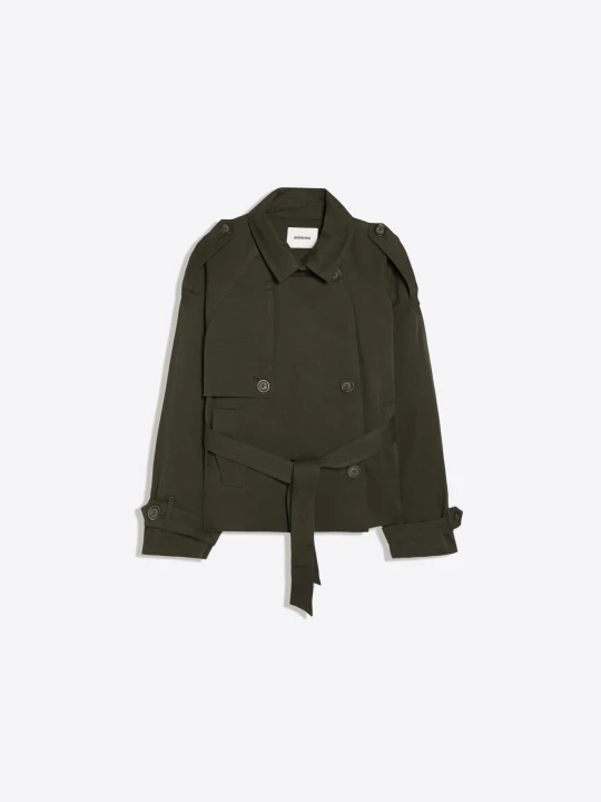 Zdjęcie produktu Bershka Kurtka Trencz Kobieta Khaki