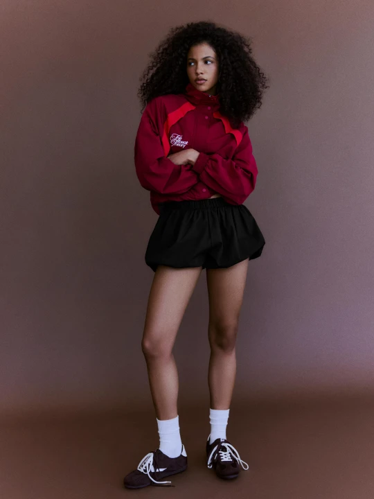 Zdjęcie produktu Bershka Mini Shorty O Balonowym Kroju Kobieta Czarny