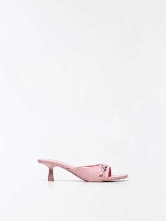 Zdjęcie produktu Bershka Mule Na Obcasie Z Klamrą Kobieta Różowy