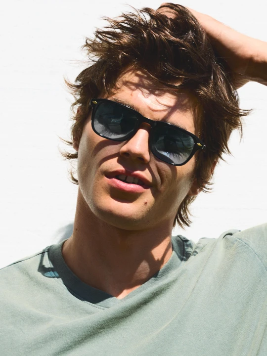 Zdjęcie produktu Bershka Polaryzowane Okulary Przeciwsłoneczne Mężczyzna Jasnoniebieski