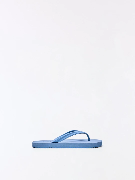 Zdjęcie produktu Bershka Sandały Basic Thong Mężczyzna Niebieski