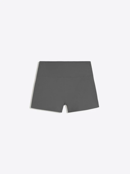 Zdjęcie produktu Bershka Szorty Z Tkaniny Technicznej Oddychające & Szybkoschnące Kobieta Grafitowy