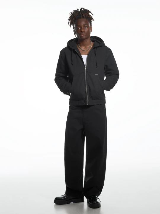 Zdjęcie produktu Bershka Spodnie Baggy Aries X Bershka Mężczyzna Czarny