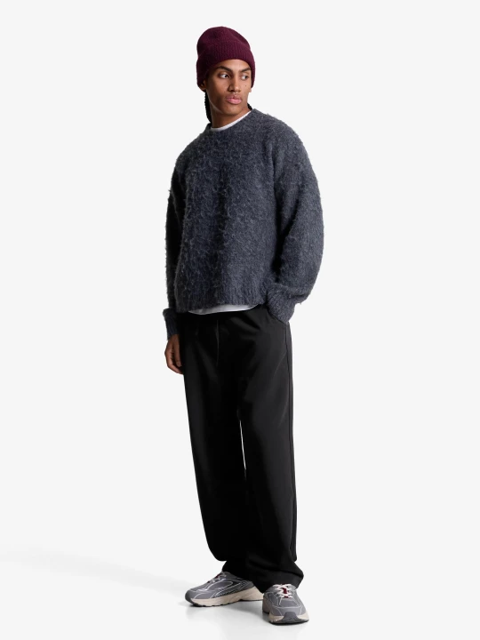 Zdjęcie produktu Bershka Spodnie Jogger O Kroju Straight Tailoring Mężczyzna Czarny