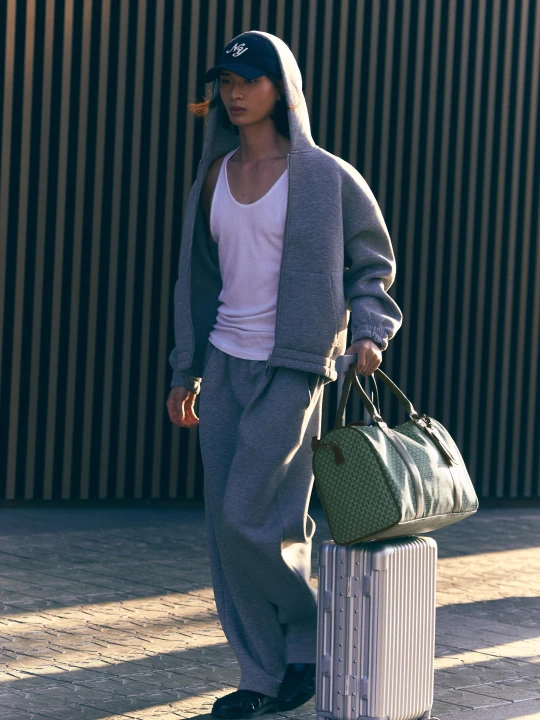 Zdjęcie produktu Bershka Torba Podróżna Z Monogramem Mężczyzna Zielony