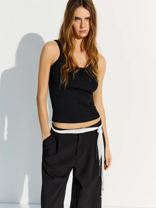 Zdjęcie produktu Bershka Wielofunkcyjna Apaszka Kobieta Kremowy