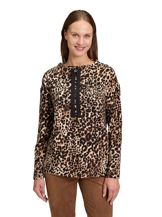 Zdjęcie produktu Betty Barclay Bluza w kolorze karmelowo-czarnym rozmiar: 38