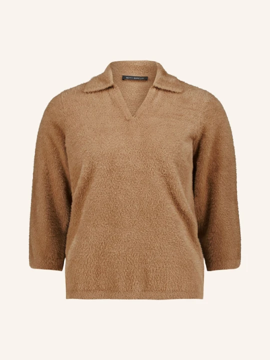 Zdjęcie produktu Betty Barclay Koszulka Polo Z Dzianiny Z Rękawami 3 / 4 braun CAMELOWY