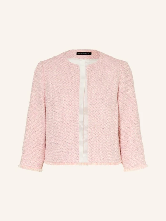 Zdjęcie produktu Betty Barclay Marynarka Z Tweedu Z Rękawami 3 / 4 I Błyszczącą Przędzą rosa
