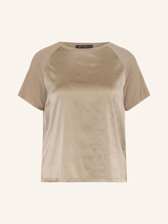 Zdjęcie produktu Betty Barclay T-Shirt Z Mieszanki Materiałów Z Kamyczkami Ozdobnymi grau SZARY