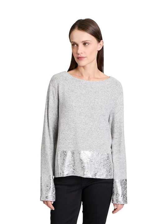 Zdjęcie produktu BETTY & CO Bluza w kolorze srebrno-szarym rozmiar: 46