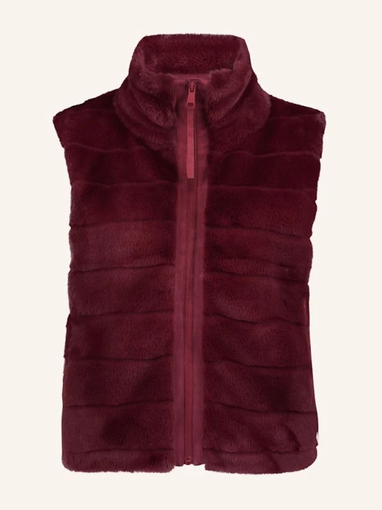 Zdjęcie produktu Betty&Co Kamizelka Ze Sztucznego Futra Z Stójką rot Betty & Co CIEMNOCZERWONY