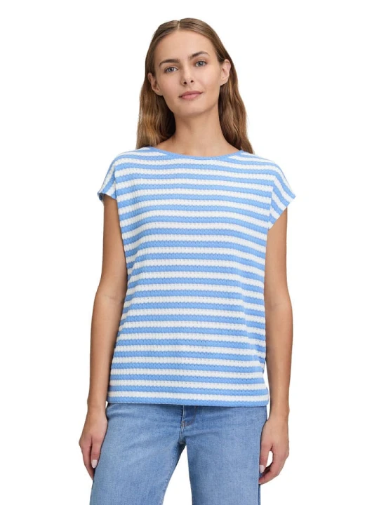 Zdjęcie produktu BETTY & CO Koszulka w kolorze błękitno-białym rozmiar: XXL