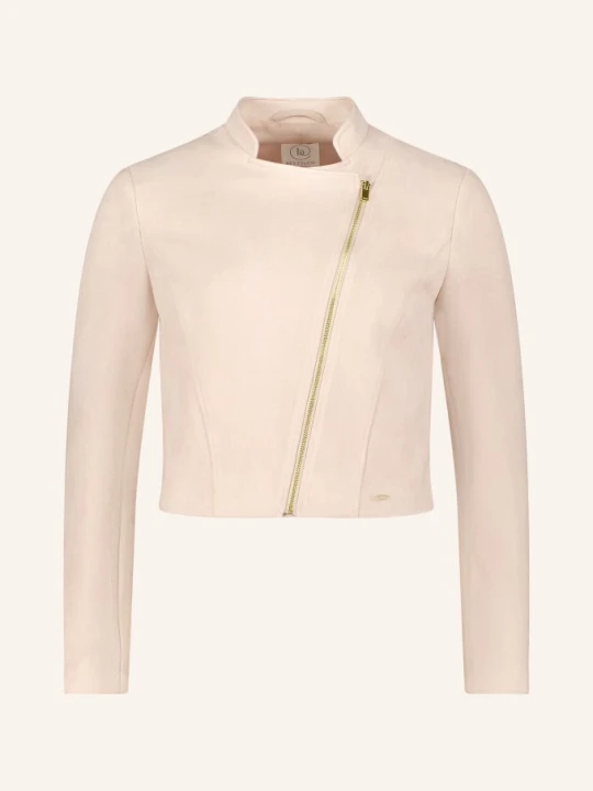 Zdjęcie produktu Betty&Co Krótka Kurtka Z Imitacji Skóry beige Betty & Co