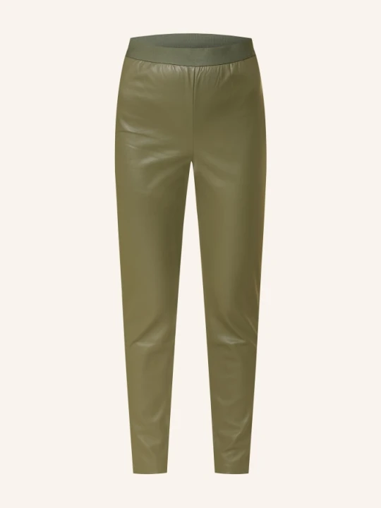 Zdjęcie produktu Betty&Co Legginsy Imitujące Skórę gruen Betty & Co OLIWKOWY