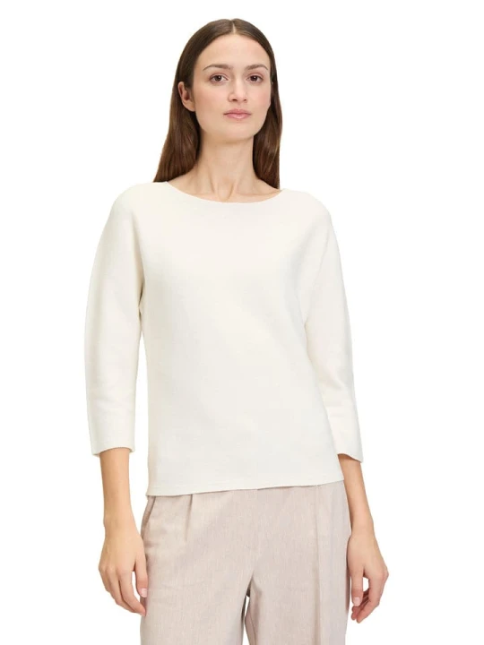 Zdjęcie produktu BETTY & CO Sweter w kolorze kremowym rozmiar: 42