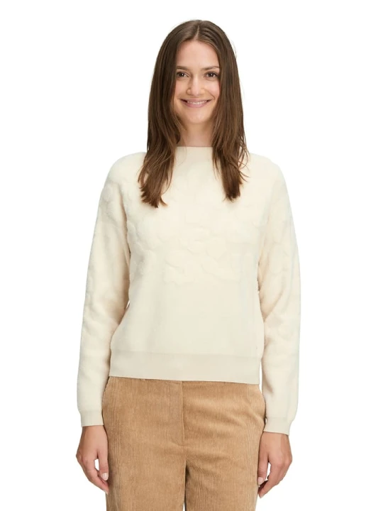 Zdjęcie produktu BETTY & CO Sweter w kolorze kremowym rozmiar: 42
