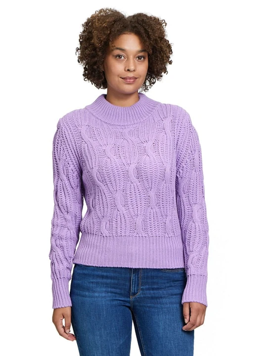 Zdjęcie produktu BETTY & CO Sweter w kolorze lawendowym rozmiar: 46