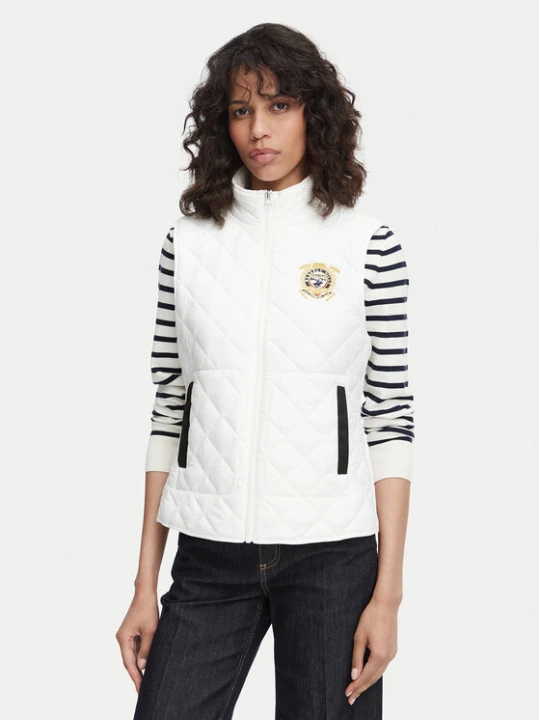 Zdjęcie produktu Beverly Hills Polo Club Bezrękawnik P-SS26W-JK0281-0009 Kremowy Regular Fit